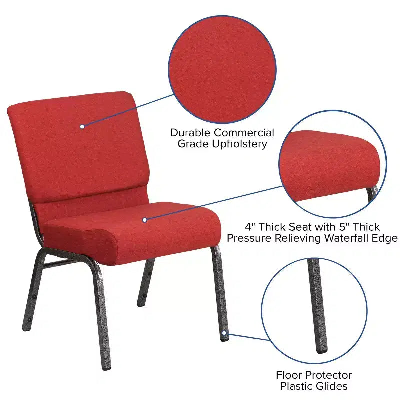Chaise empilable pour église/réception