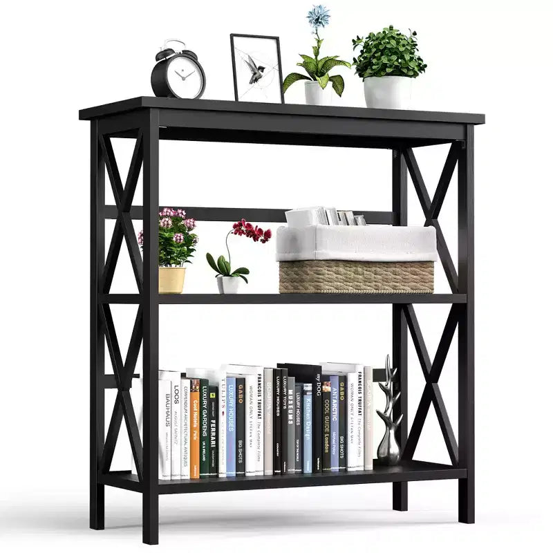 Bibliothèque étagère ouverte en bois