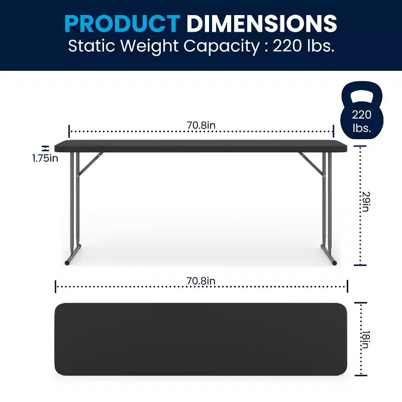 Table de formation pliante en plastique