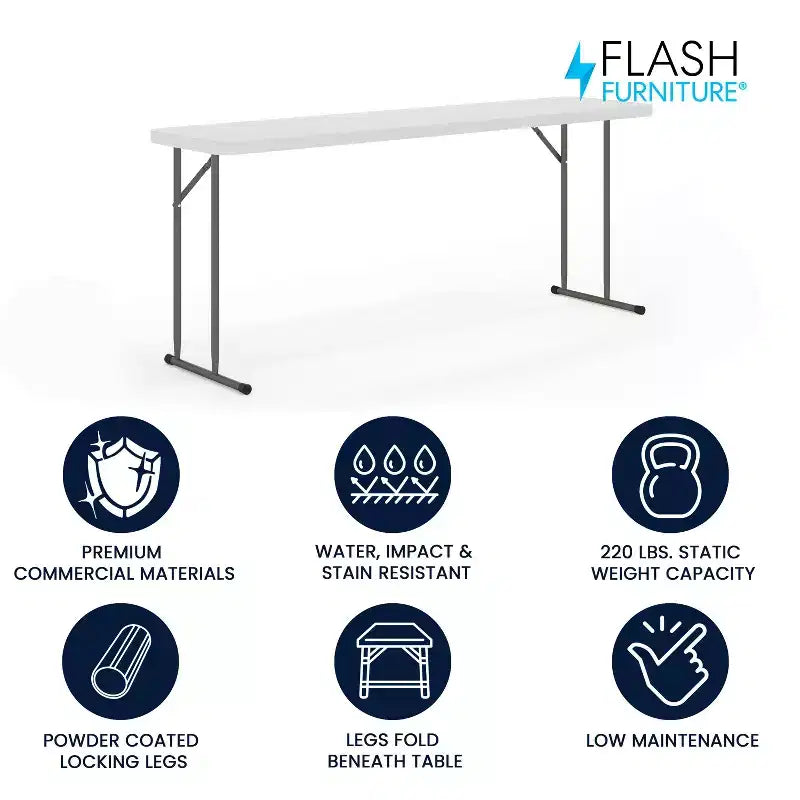 Table de formation pliante en plastique