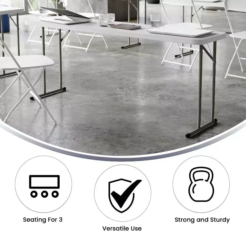 Table de formation pliante en plastique