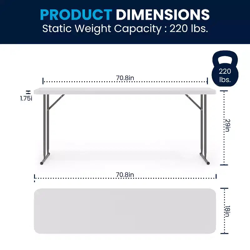 Table de formation pliante en plastique