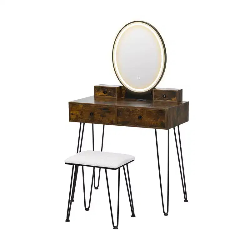 Tabouret coussin de coiffeuse de style industriel