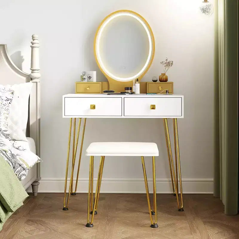 Tabouret coussin de coiffeuse de style industriel