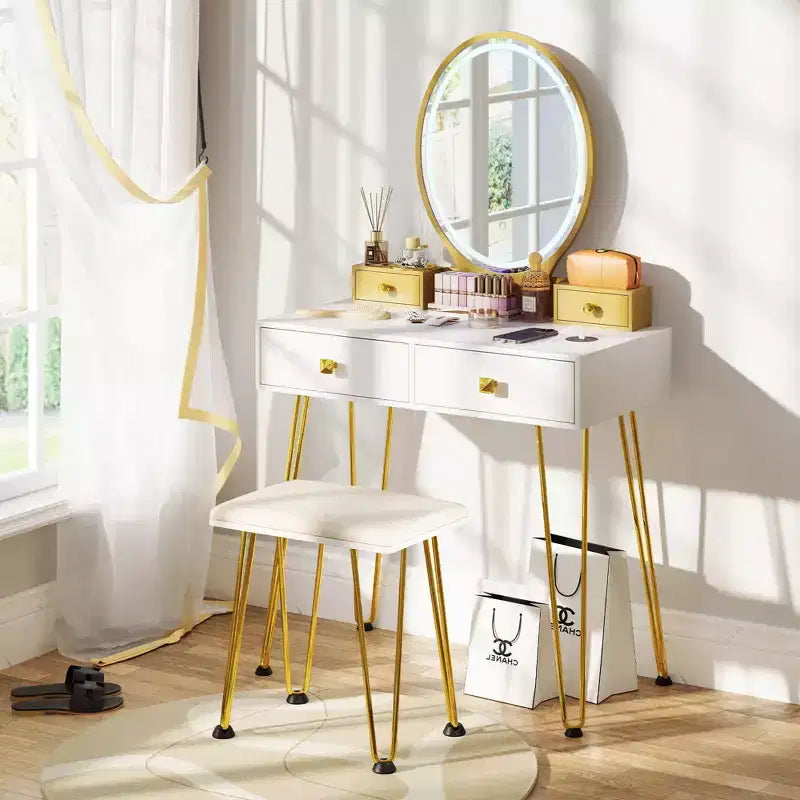 Tabouret coussin de coiffeuse de style industriel