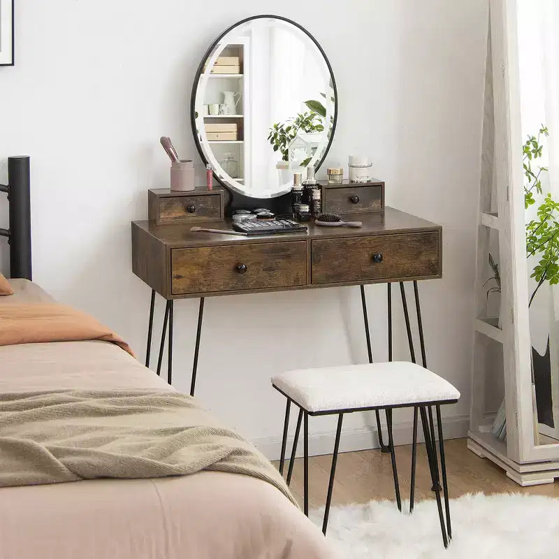 Tabouret coussin de coiffeuse de style industriel