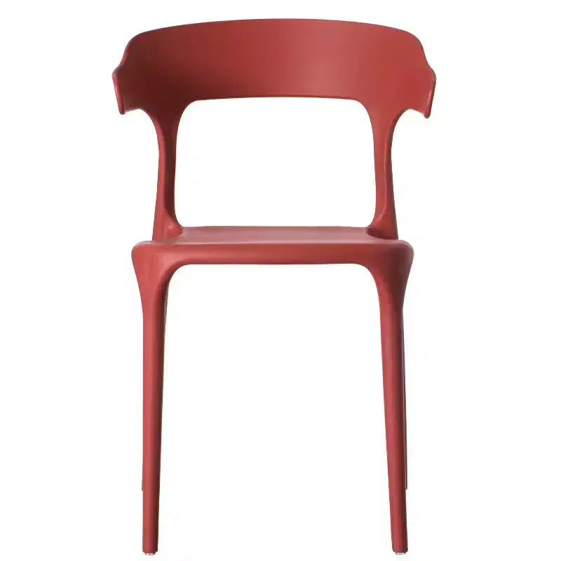Chaise de salle à manger d'extérieur moderne en plastique