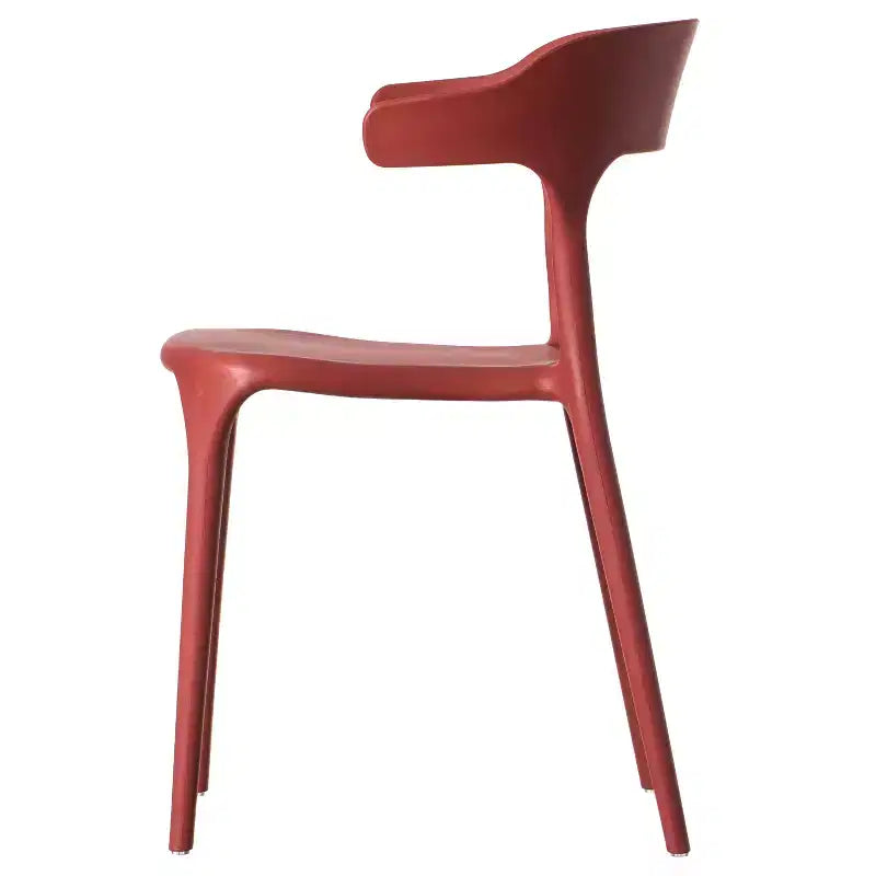 Chaise de salle à manger d'extérieur moderne en plastique