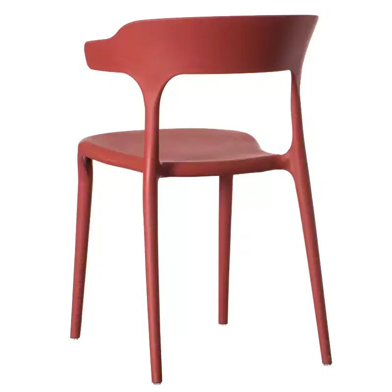 Chaise de salle à manger d'extérieur moderne en plastique