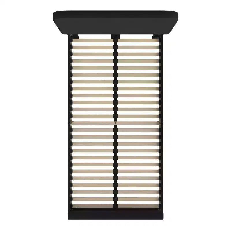 Lit plateforme capitonné