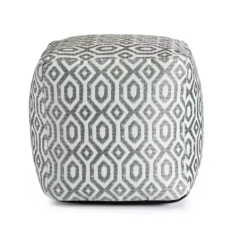 Pouf pompon intérieur/extérieur