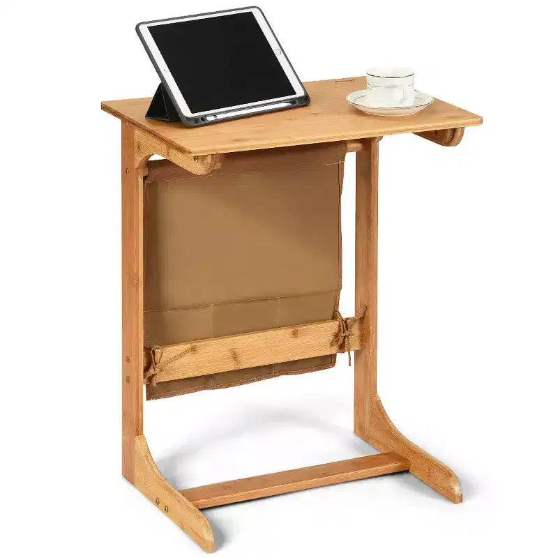 Table d'appoint pour ordinateur portable/café/snack/table de chevet (avec sac de rangement)