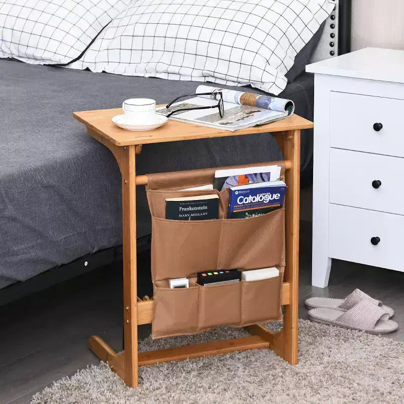 Table d'appoint pour ordinateur portable/café/snack/table de chevet (avec sac de rangement)