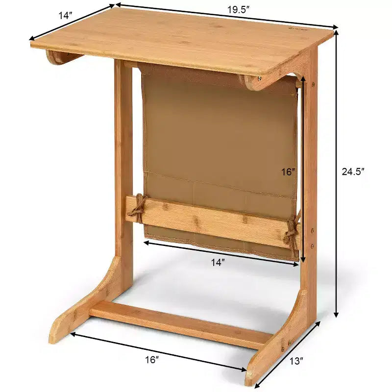Table d'appoint pour ordinateur portable/café/snack/table de chevet (avec sac de rangement)