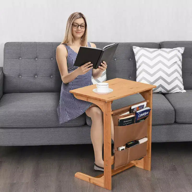 Table d'appoint pour ordinateur portable/café/snack/table de chevet (avec sac de rangement)