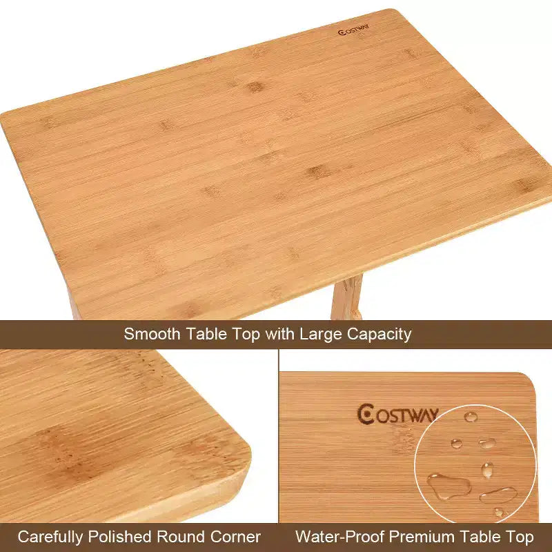 Table d'appoint pour ordinateur portable/café/snack/table de chevet (avec sac de rangement)