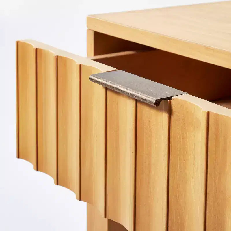 Bureau en bois en éventail