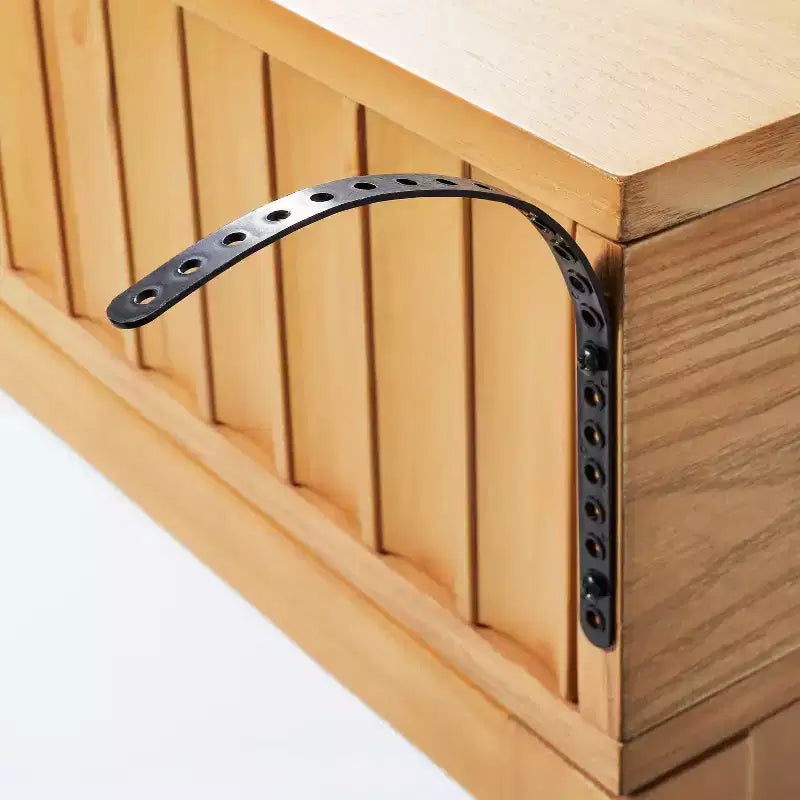 Bureau en bois en éventail