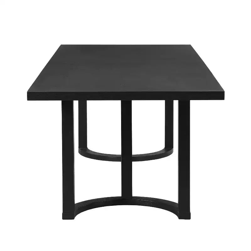 Table à manger rectangulaire moderne en hévéa